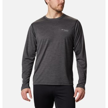 Columbia Muške Majice S Kapuljačom - Trinity Trail II Long Sleeve Crne | UEZF-34709